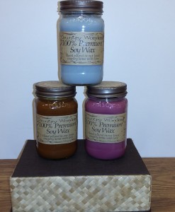 Soy Wax Candles in Mason Jars