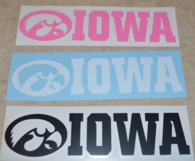 Iowa Hawkeye Decals