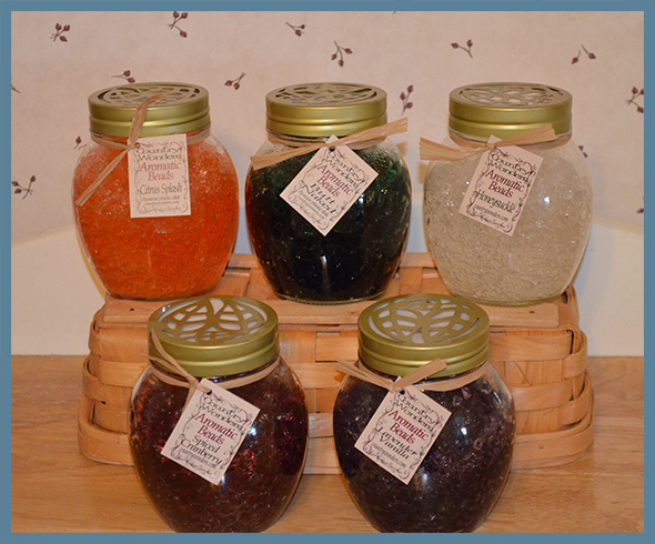 Aromatic Beads Air Fresheners will freshen up your room with no chemical spray.